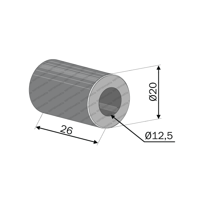 Αποστάτης Καταστροφέα (D20mm/L26mm/B12,5mm)