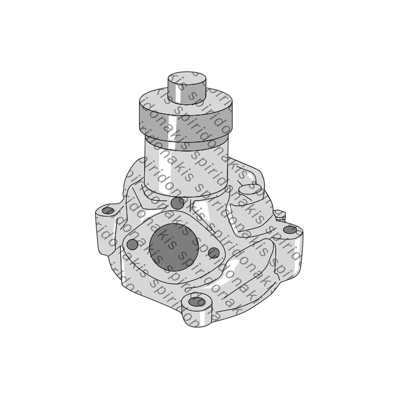 Engine Water Pumps : 40-313 Water Pump Tractor KWP127 Iveco