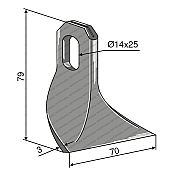 Mulcher Light Hammer D14x25/L82 Βάρος 0.150kg PALLADINO