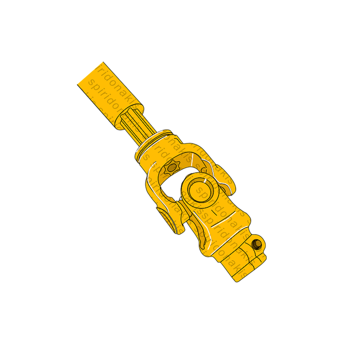 Complete PTO Shafts : V8080E Star Shared Shaft D=610mm/95ΗΡ/35x106,5 ...